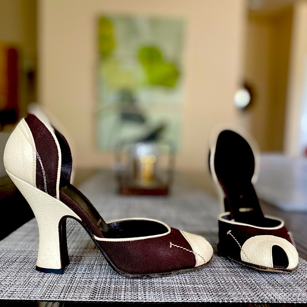 Prada peep-toe pumps